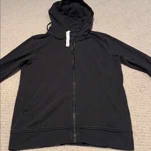 lululemon black zip up hoodie